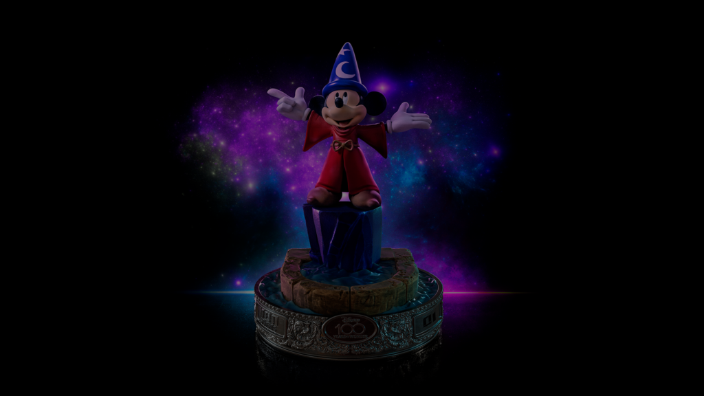 Statue Mickey Fantasia Disney Years Ver Art Scale Iron